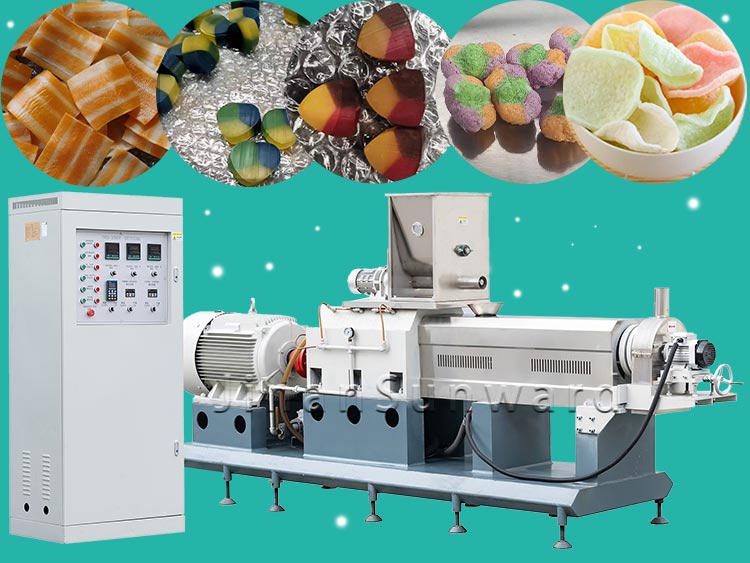 3-color food extruder machine